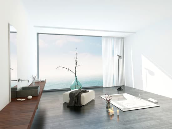 Modern bright white bathroom interior